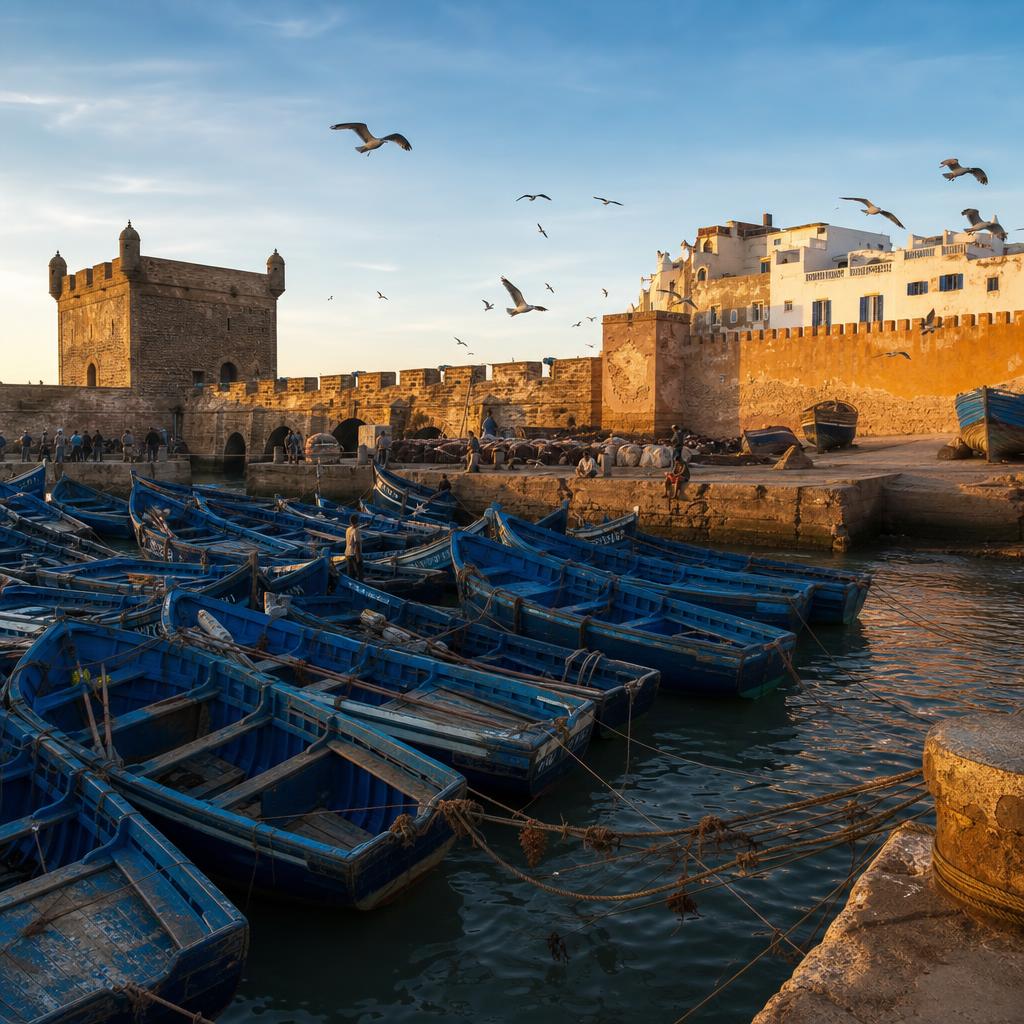 Essaouira : alizés, remparts et poisson grillé
